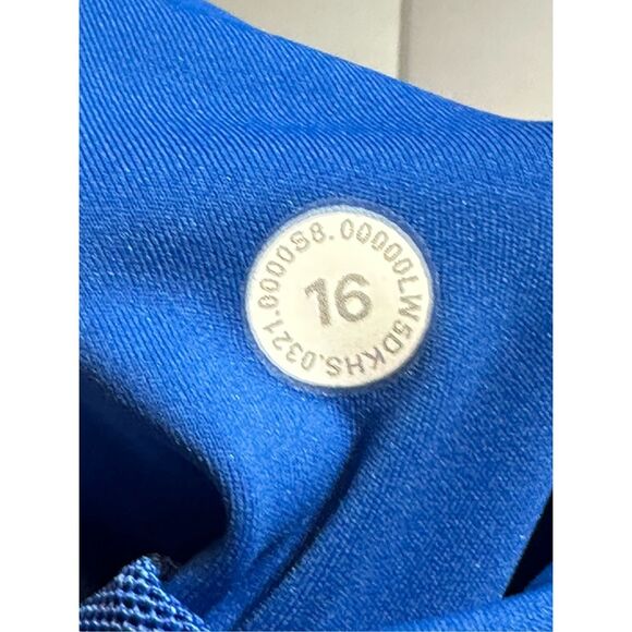 Lululemon NEW size 16 base pace blue leggings / tights - Picture 7 of 9